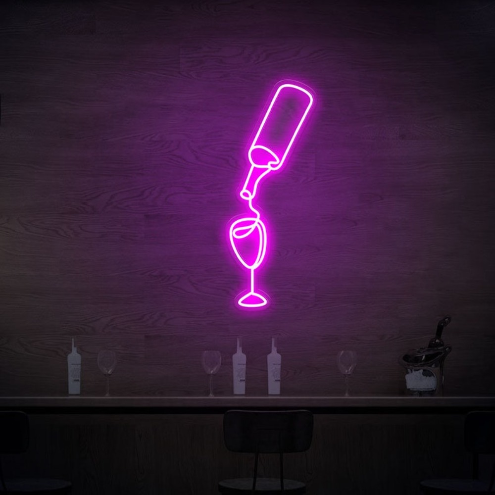 Wine Led Neon Sign lights USB  - Wine Beer Store review and price