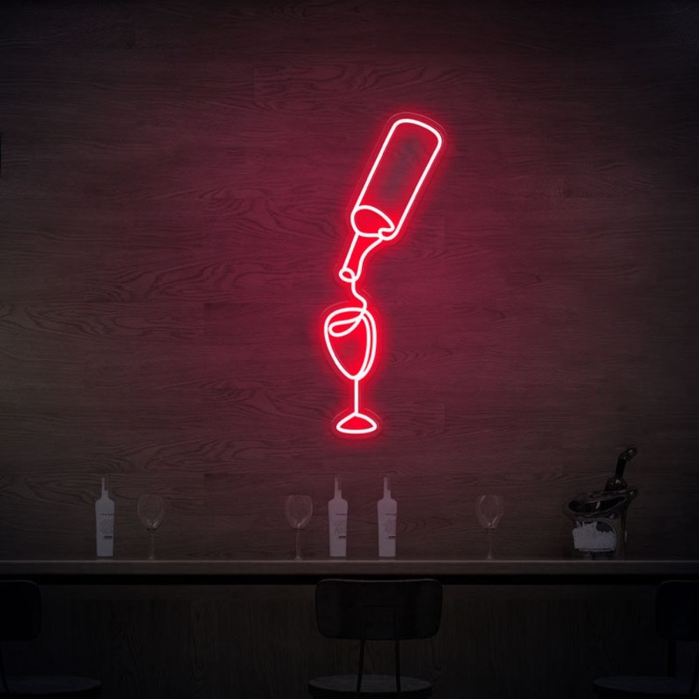 Wine Led Neon Sign lights USB  - Wine Beer Store review and price