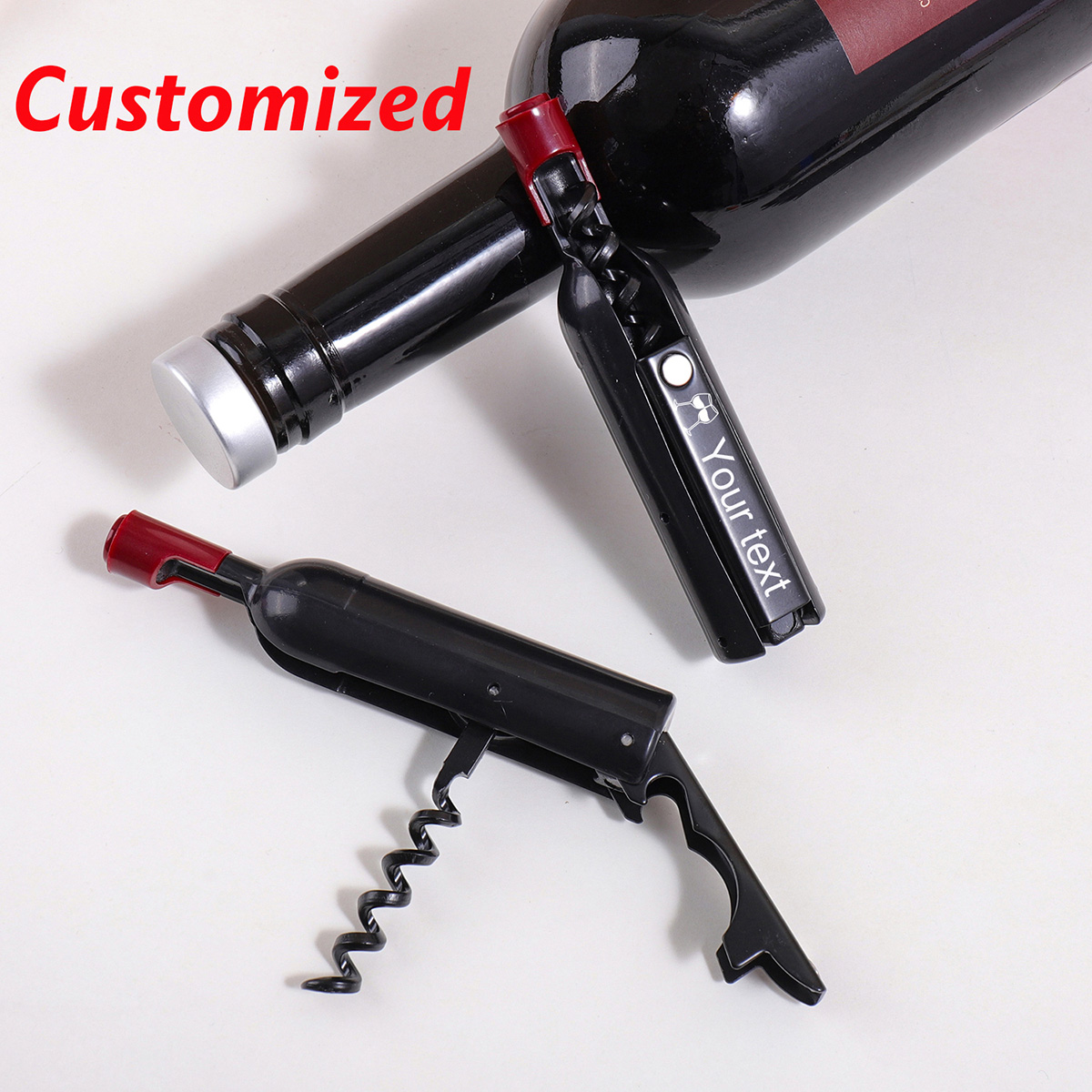 Custom Text Wine Opener Person - Wine Beer Name review and price