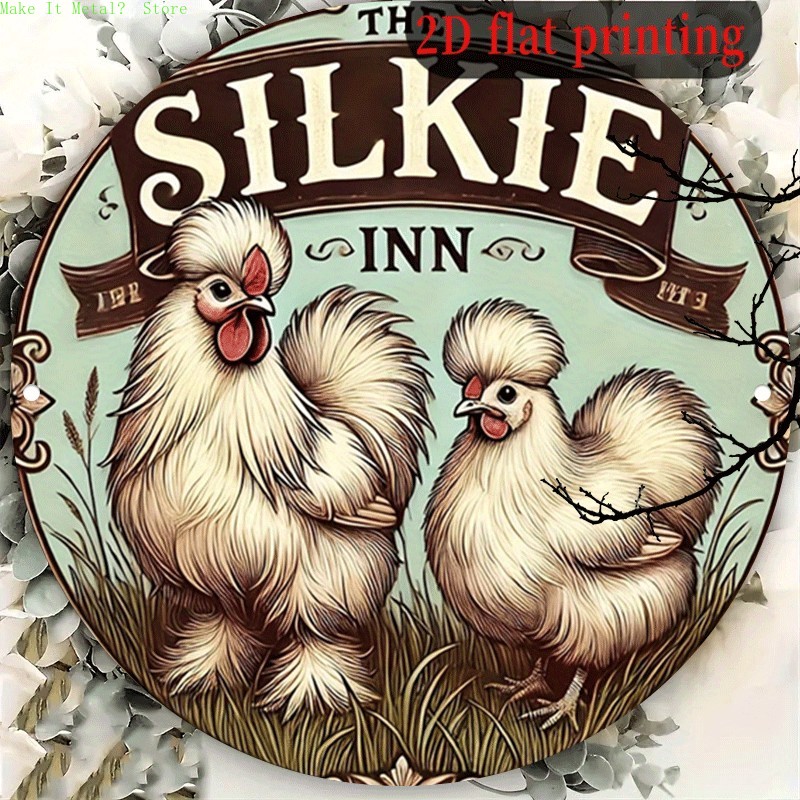 Vintage The Silkie Inn Round T - Wine Tag Label review and price