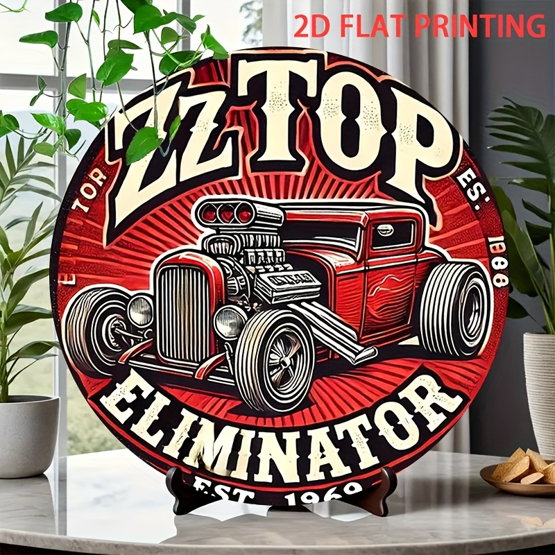 2D Flat, 1pc ZZ Top Eliminator - Wine Tag Label review and price