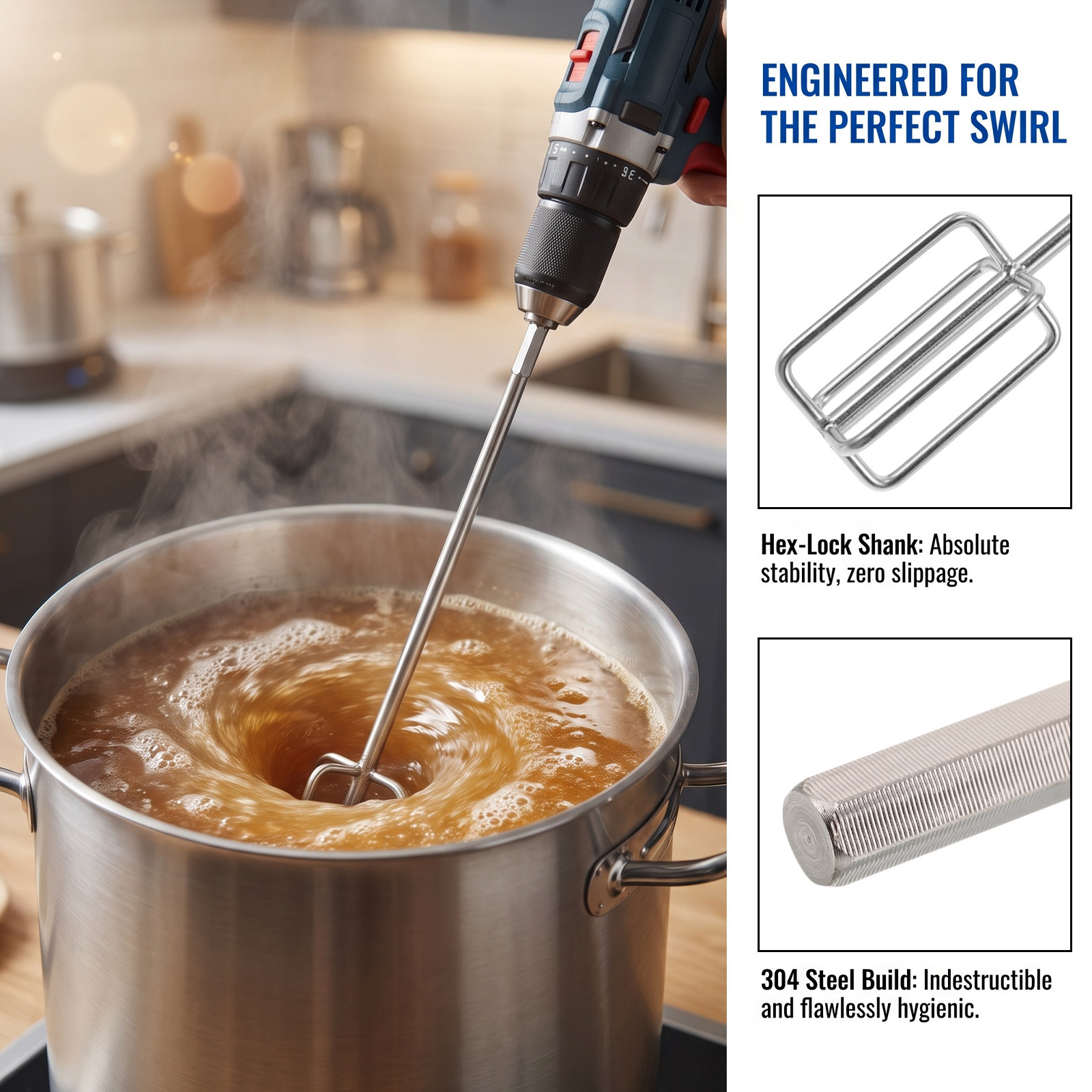 Stainless Steel Mixing Rod Hex - Wine With Beer Mix review and price