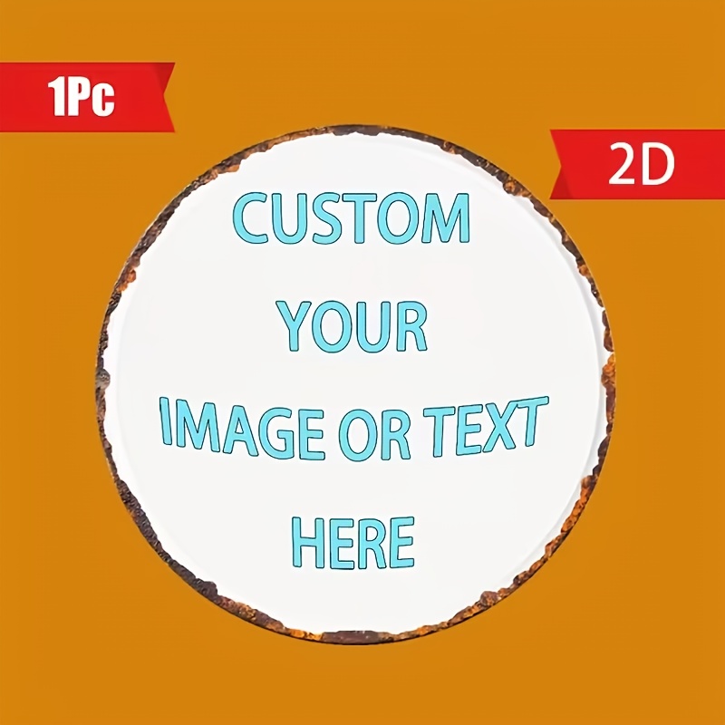 Custom Round Metal Tin Sign, P - Wine Tag Label review and price
